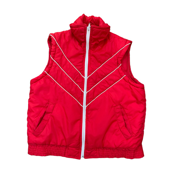 Winter Vest 100% Re Nylon Vintage Ski VEST Unisex size L 1970s - Picture 6 of 7